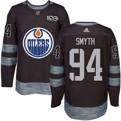 Adidas Oilers #94 Ryan Smyth Black 1917-100th Anniversary Stitched NHL Jersey